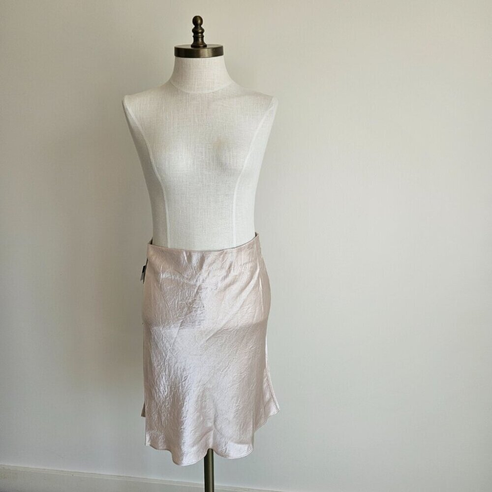 Babaton Blush Pink Satin Mini Skirt (NEW With Tags!)